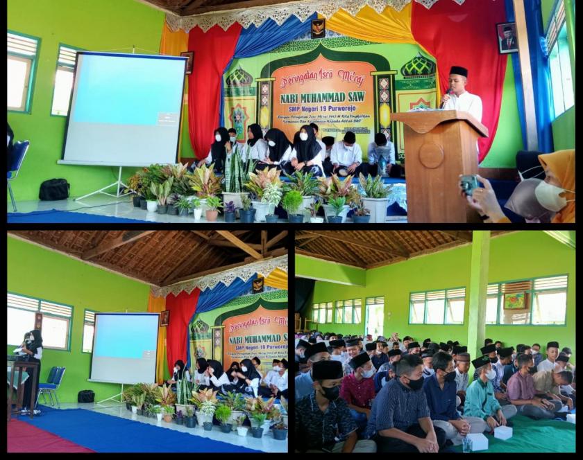 PHBI Isra’ Mi’raj di SMP Negeri 19 Purworejo Tahun 2022