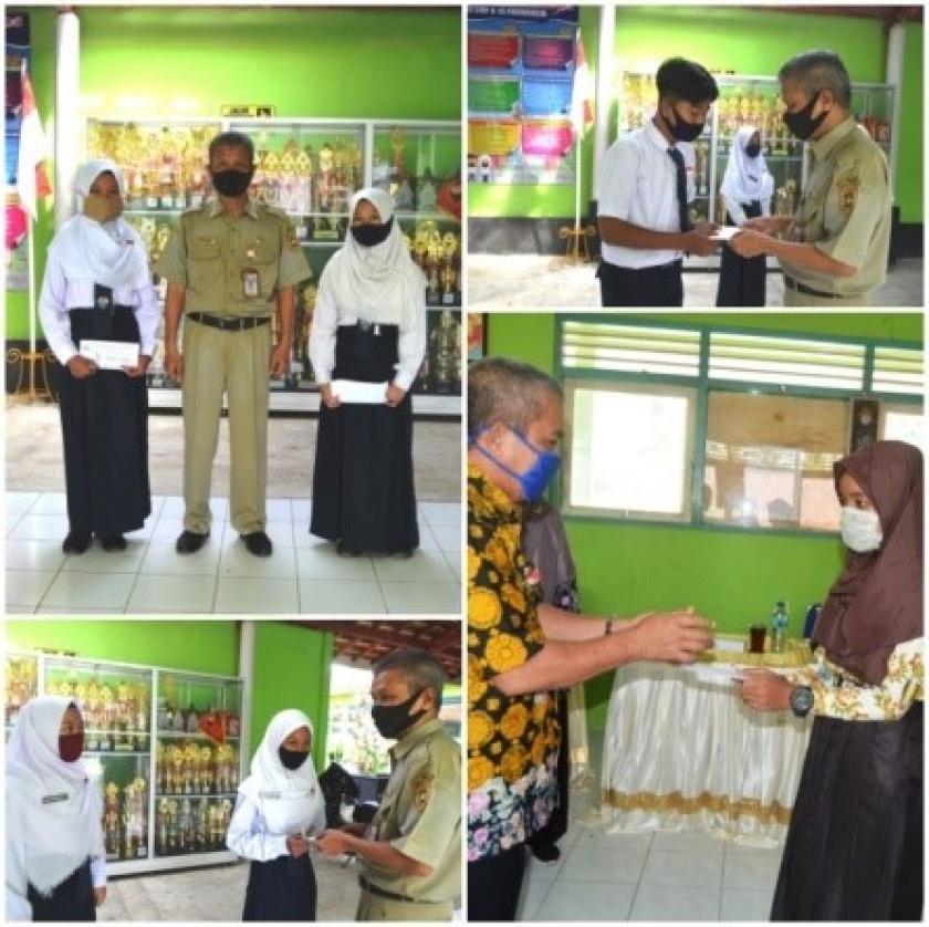S3 (SEDEKAH SERIBU SEHARI) PURWOREJO WISNU TEXTIL, DEWAN GURU KARYAWAN BAZNAS SMPN 19 PURWOREJO  PEDULI PESERTA DIDIK YATIM PIATU