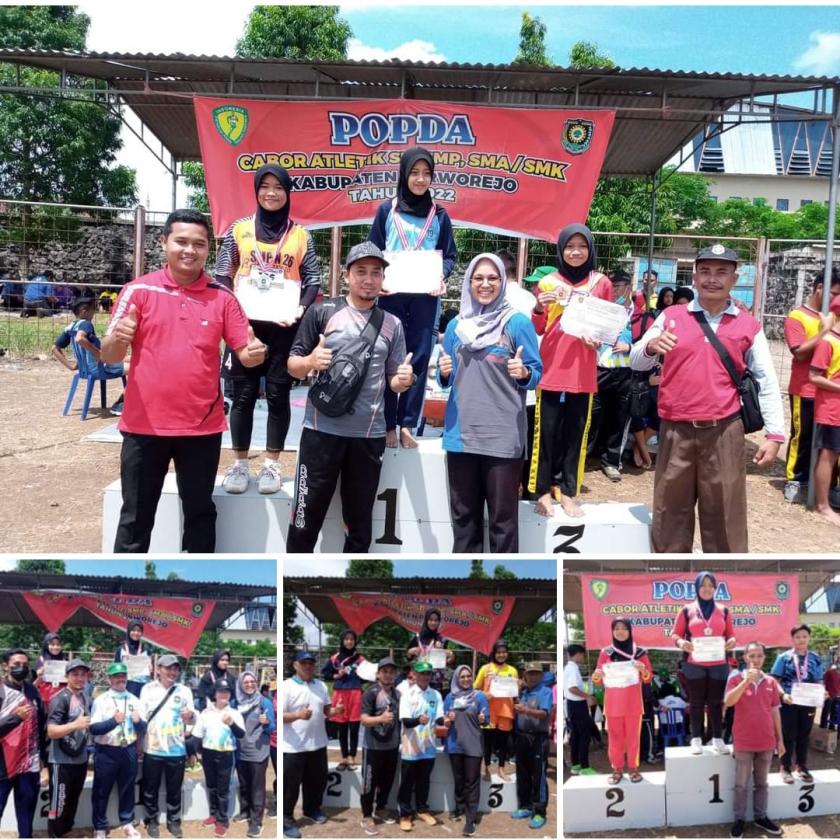 SEKOLAH PARA JUARA Menyabet 3 medali Emas dan 1 medali Perunggu CABOR ATLETIK